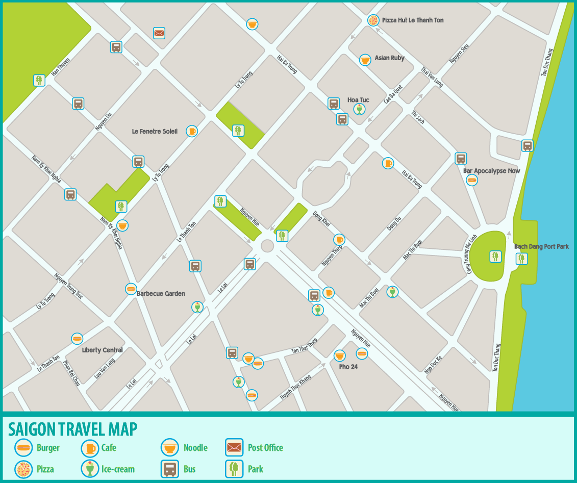 Saigon Travel Map